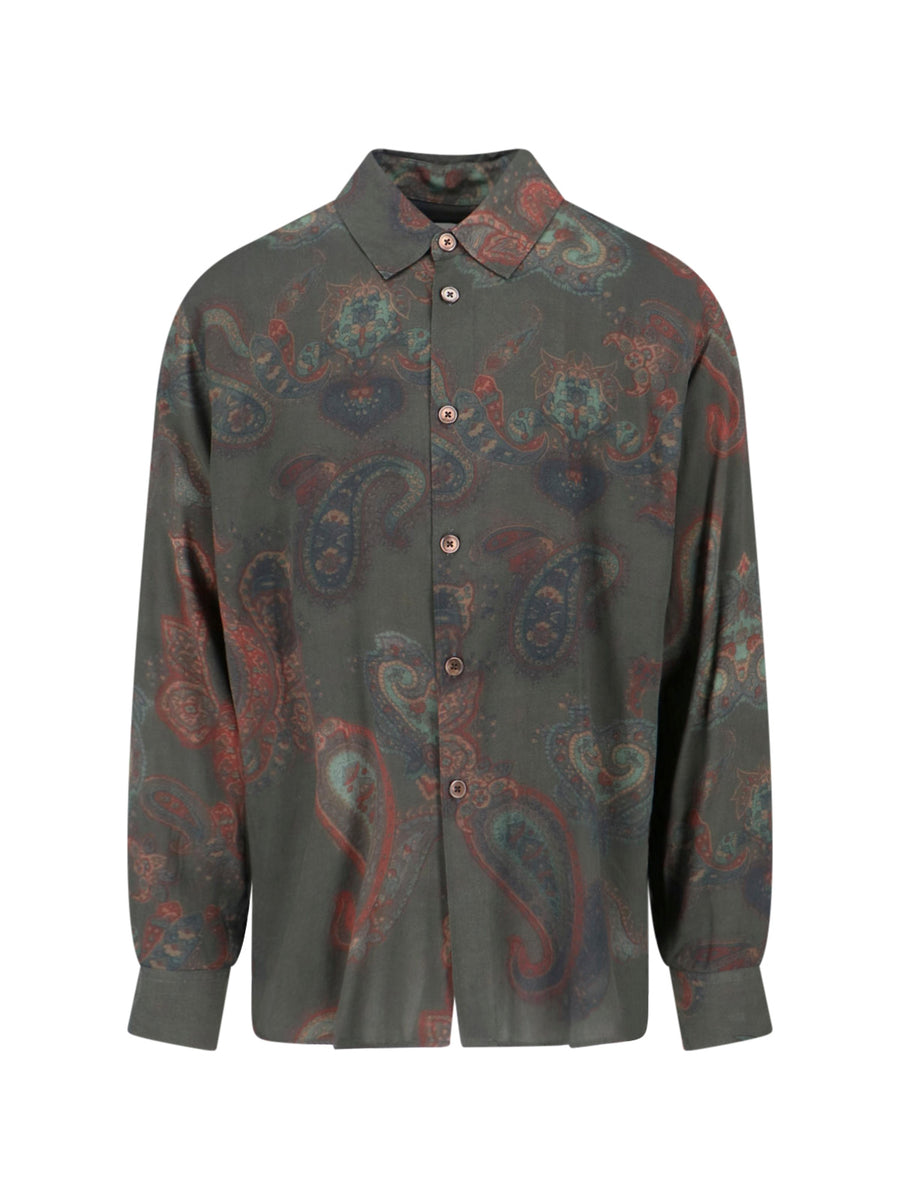 Our Legacy 100% rayon shirt in green