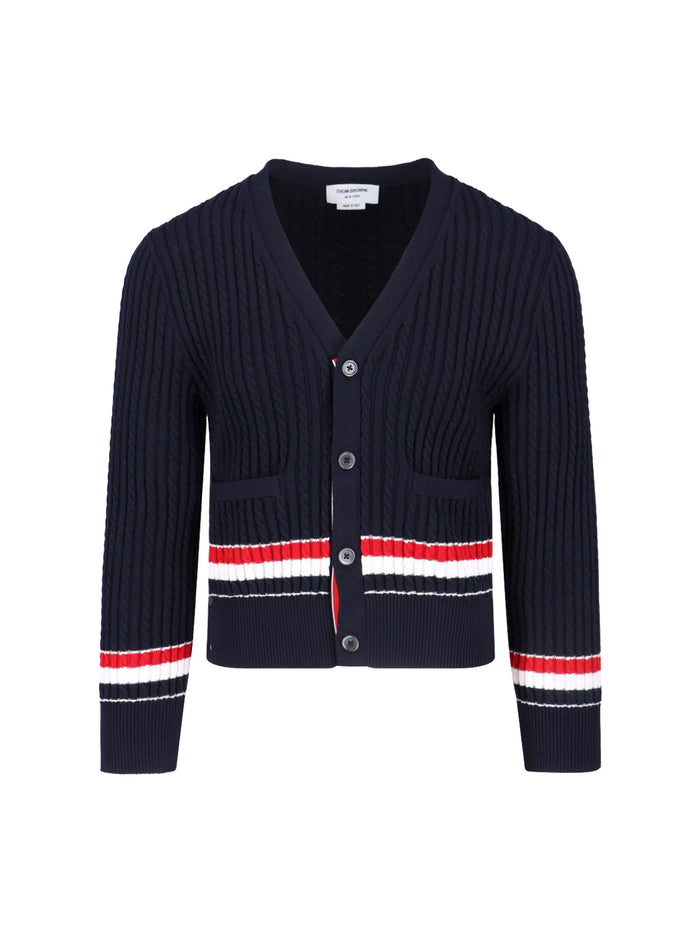 Thom Browne Sweaters Blue Cotton