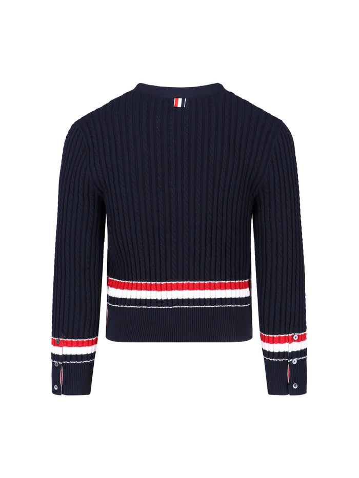 Thom Browne Sweaters Blue Cotton