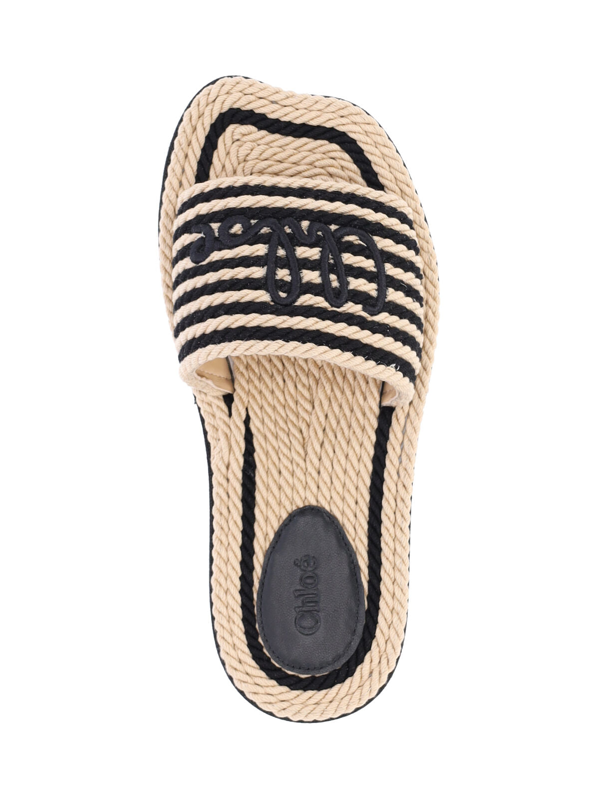 Chloè Sandals Black Upper: Cotton