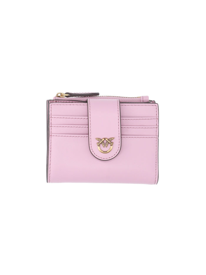 Pinko Wallets Pink Calf Leather
