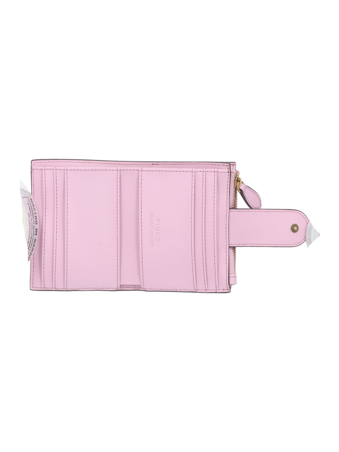 Pinko Wallets Pink Calf Leather
