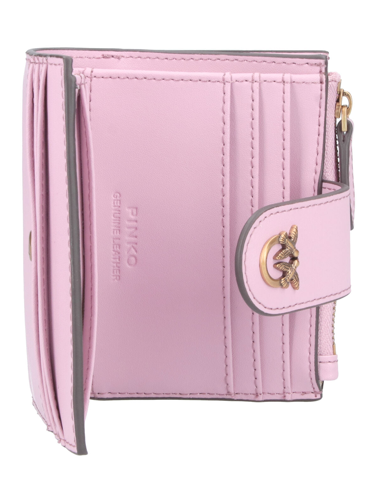 Pinko Wallets Pink Calf Leather