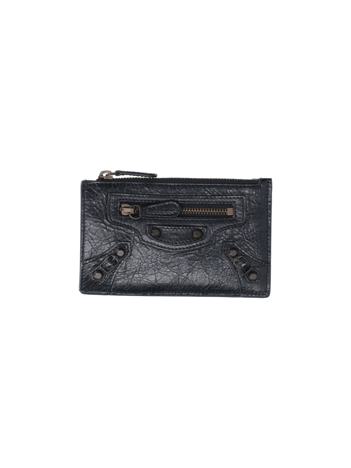 Balenciaga Wallets Black Lamb Leather