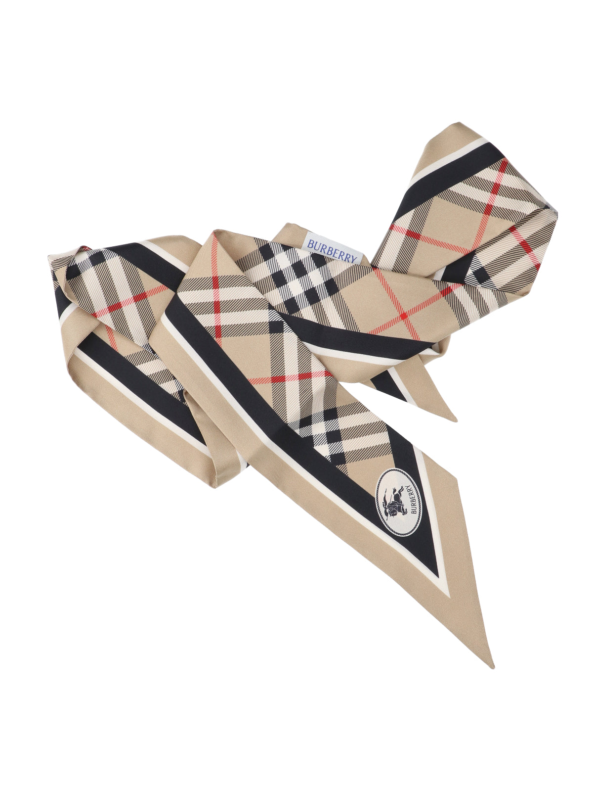 Burberry Scarfs Beige Mulberry Silk