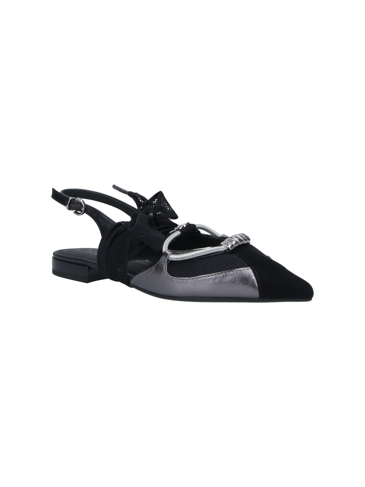 Pinko Flat shoes Black Upper: Goat Leather