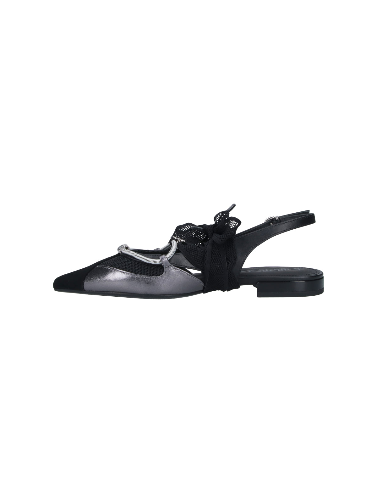 Pinko Flat shoes Black Upper: Goat Leather