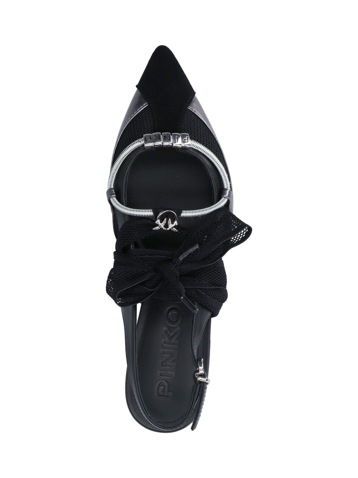 Pinko Flat shoes Black Upper: Goat Leather