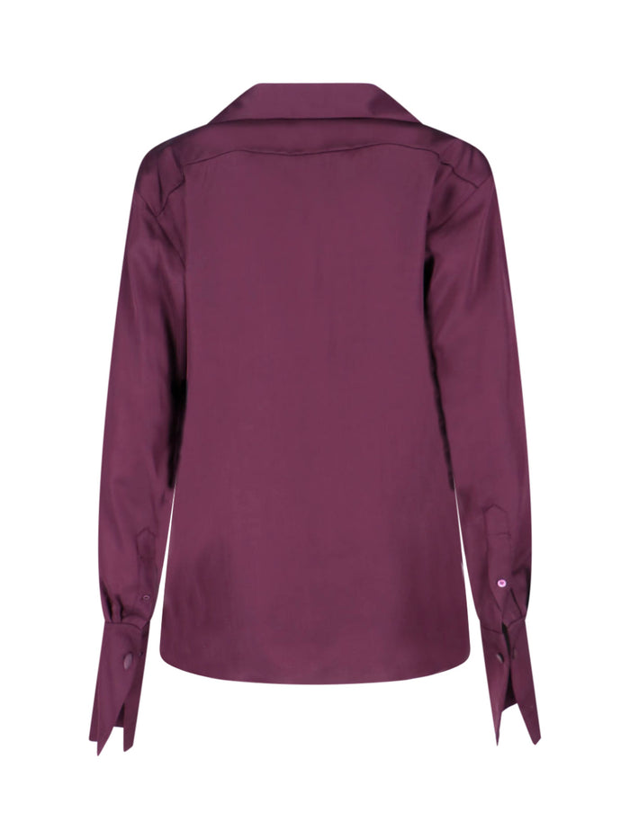 Dries Van Noten Shirts Violet Viscose