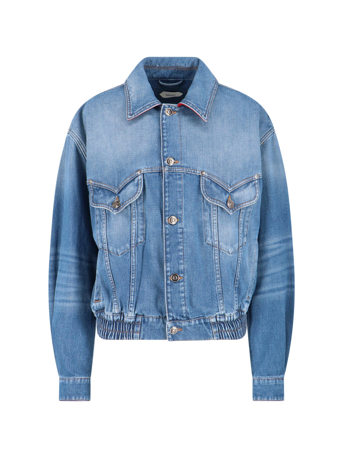 Versace Jackets Blue Cotton