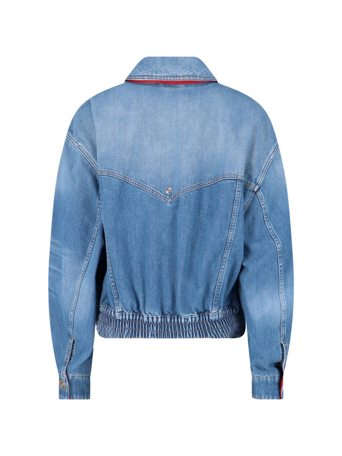Versace Jackets Blue Cotton