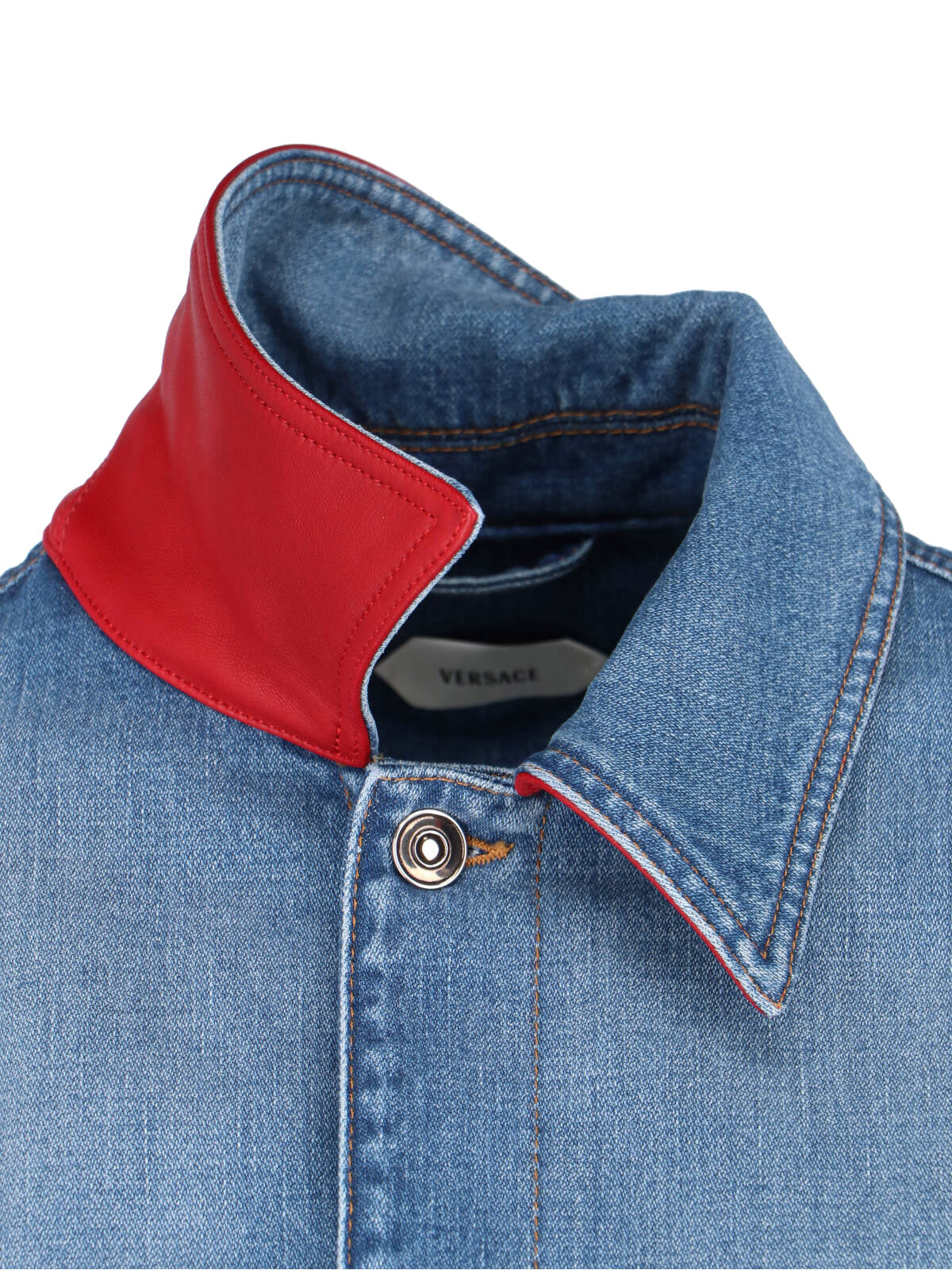Versace Jackets Blue Cotton