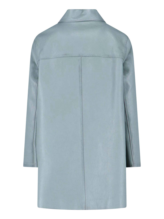 Chloè Jackets Grey Outer Shell: Lamb Leather