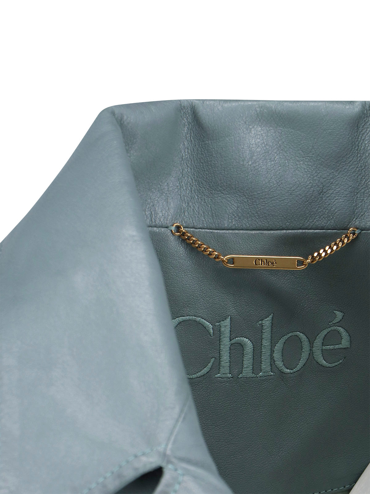 Chloè Jackets Grey Outer Shell: Lamb Leather