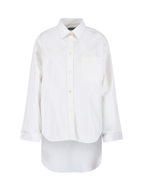 Balenciaga 86% Cotton shirt in white