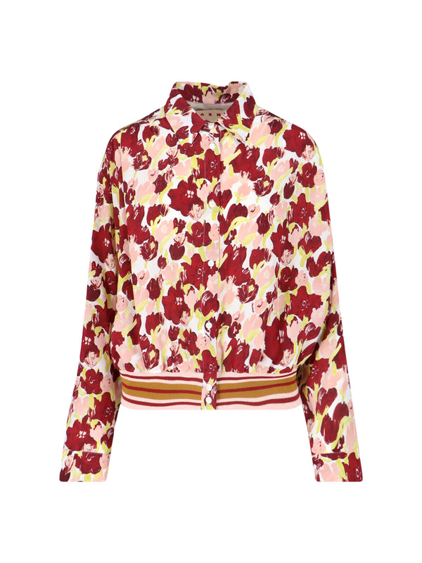 Marni Utsg 100% silk shirt in white