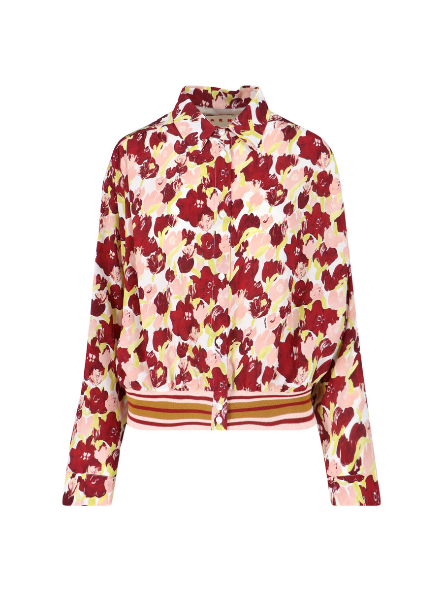 Marni Utsg 100% silk shirt in white