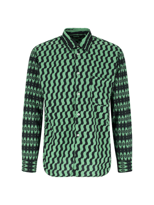 Comme Des Garcons Homme Plus 100% polyester shirt in green