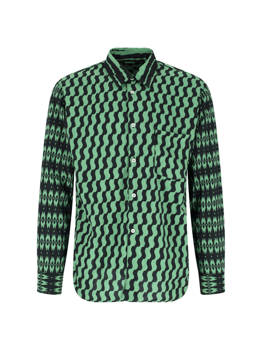 Comme Des Garcons Homme Plus 100% polyester shirt in green