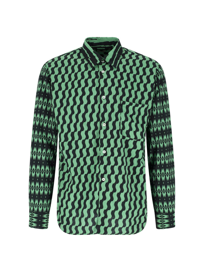Comme des Garcons Homme Plus Shirts Green Polyester