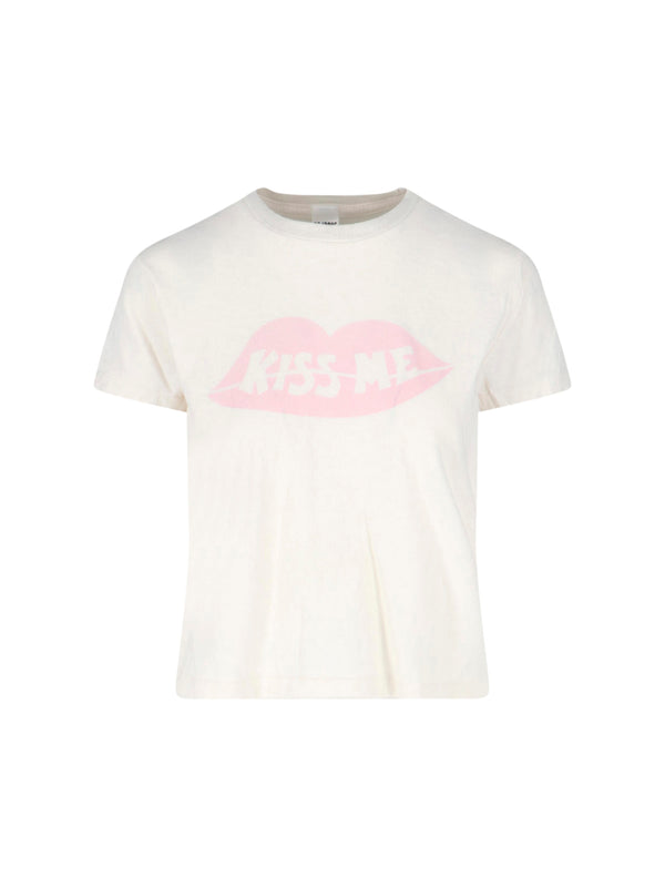 Re/Done 100% Cotton t-shirt in white