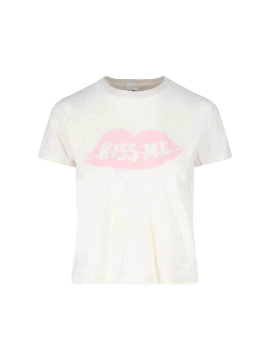 Re/Done 100% Cotton t-shirt in white