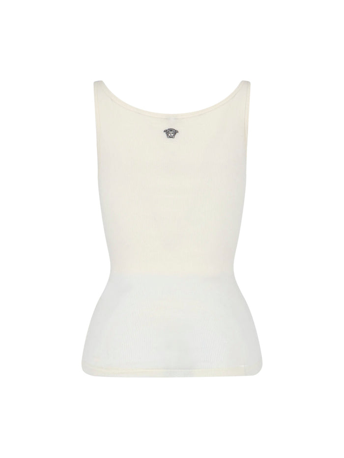 Versace Top White Virgin Wool