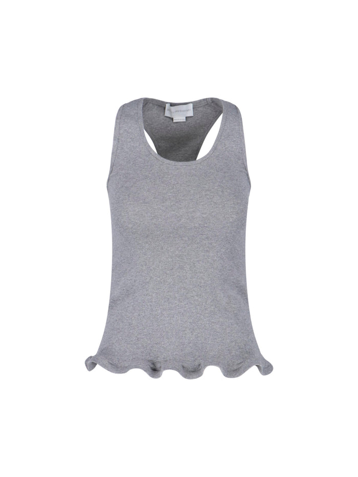Stella McCartney Top Grey Cotton