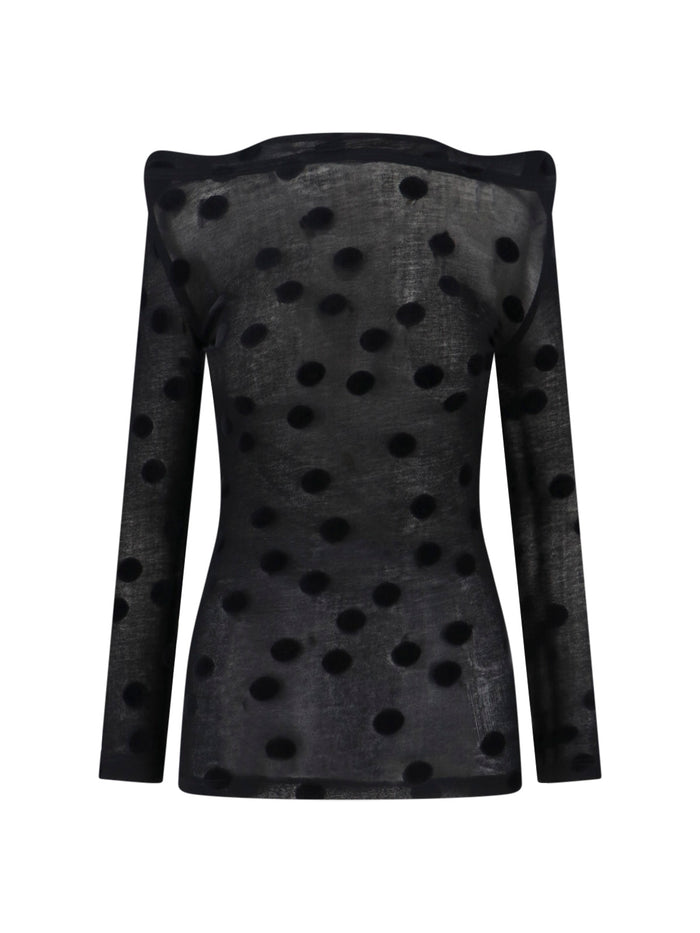 Junya Watanabe Top Black Cotton