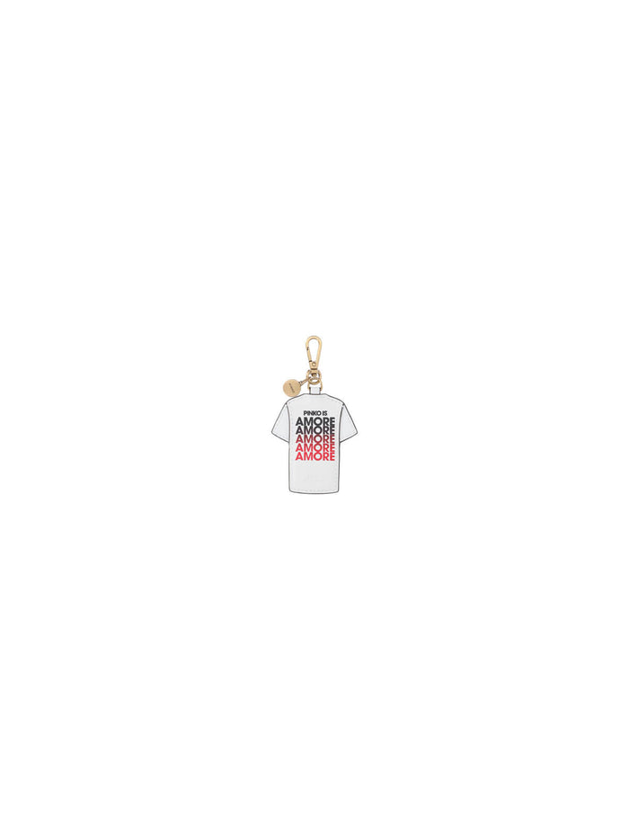 Pinko Keychains White Leather