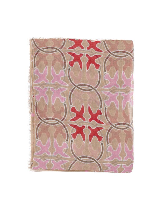 Pinko 100% Modal scarf in beige