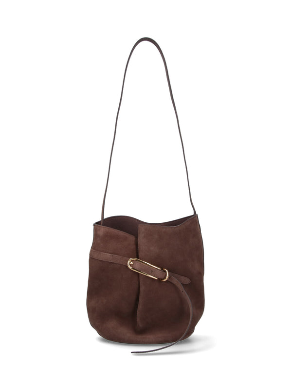 Liffner 100% Cow Suede shoulder bag in brown