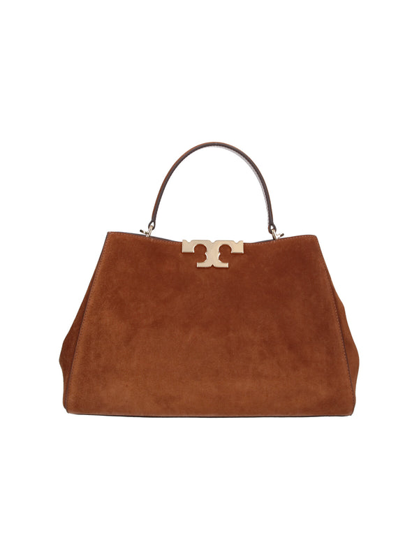 Tory Burch 100% Bovine Suede top handle bag in brown