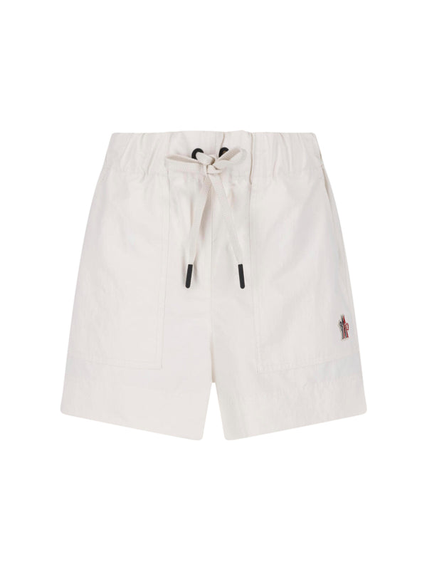 Moncler Grenoble 100% polyester shorts in white
