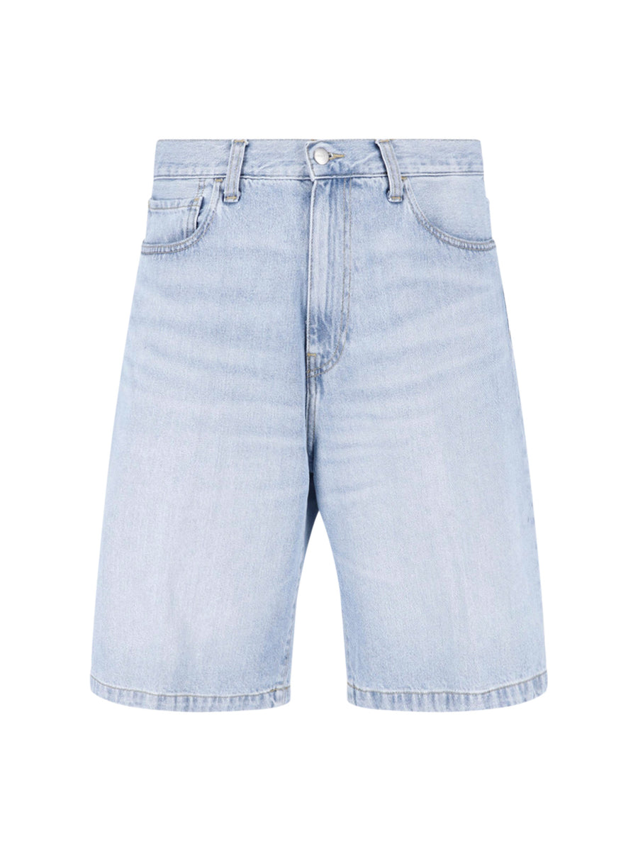 Carhartt Wip 100% Cotton denim shorts in blue