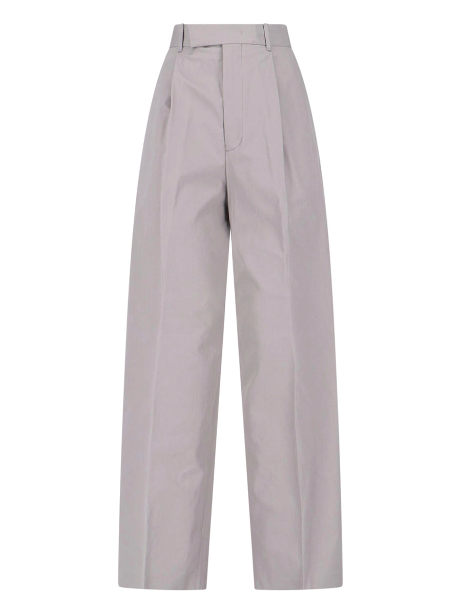 Jil Sander 100% Cotton trousers in gray