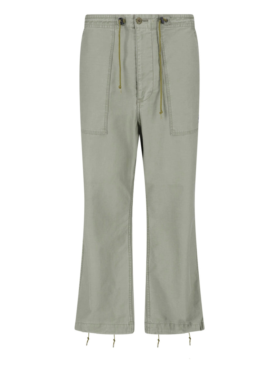 Needles 100% Cotton cargo pants in green