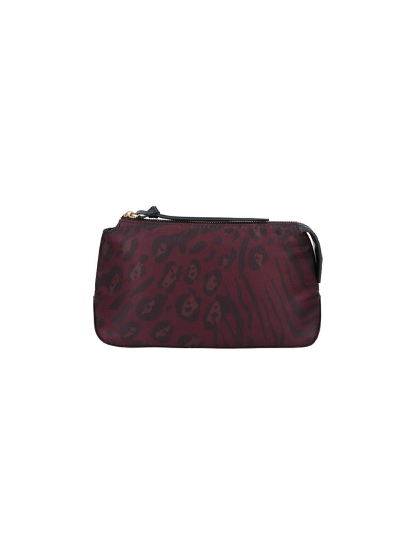 Pinko 100% Fabric clutch in purple