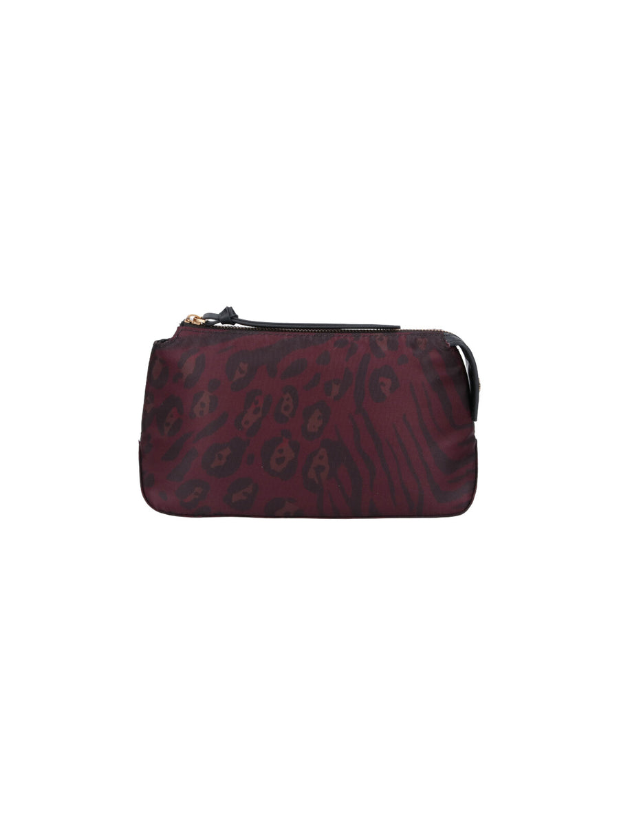 Pinko 100% Fabric clutch in purple