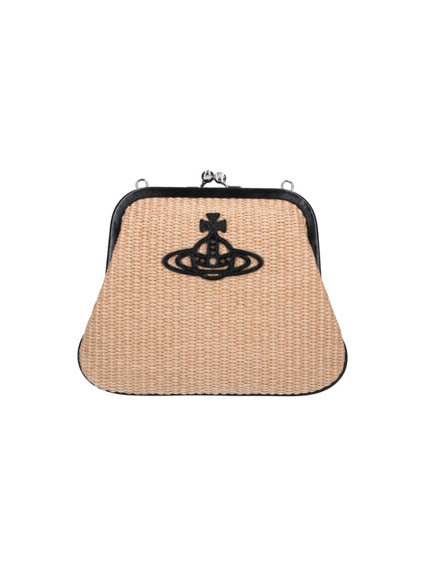 Vivienne Westwood 58% Cotton clutch in beige