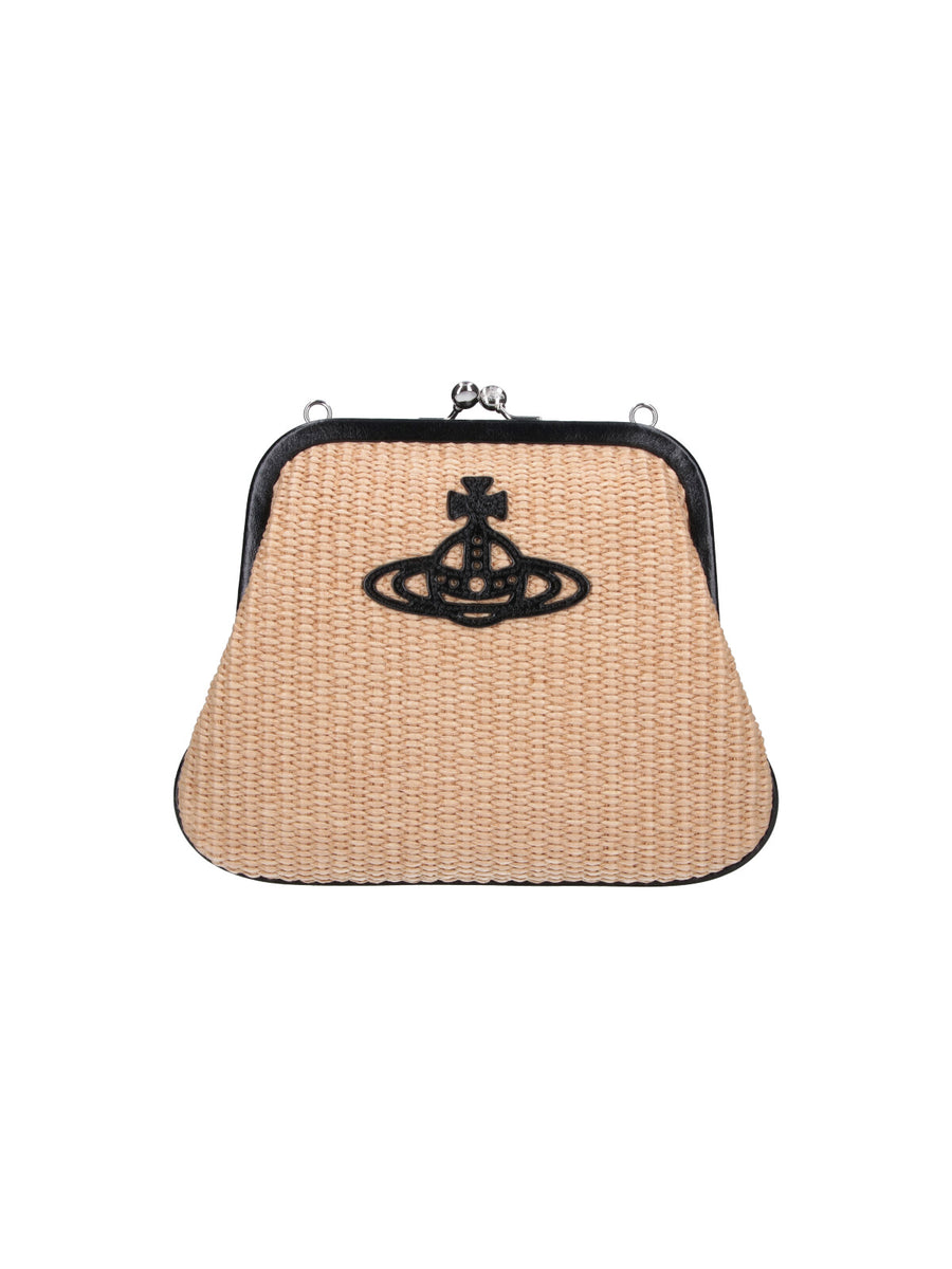 Vivienne Westwood 58% Cotton clutch in beige
