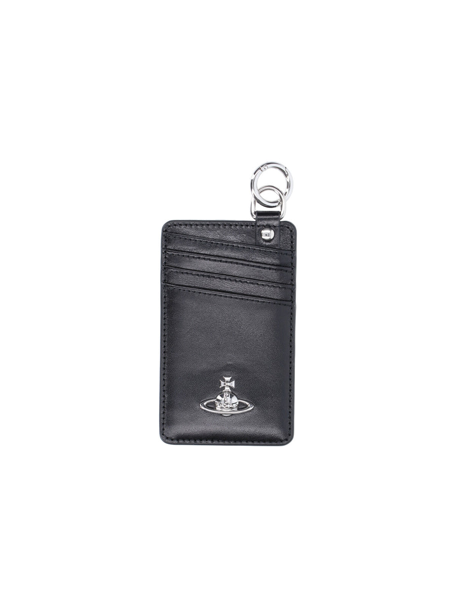 Vivienne Westwood 100% cow leather card case in black