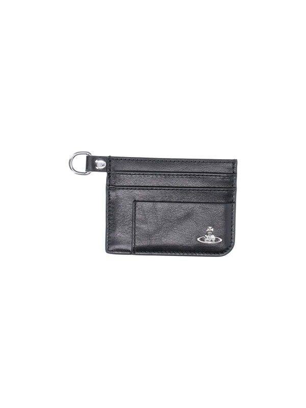 Vivienne Westwood 100% cow leather card case in black