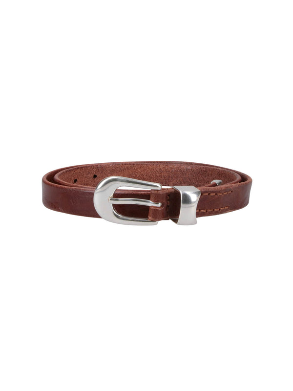 Our Legacy 100% cow leather belt in brown