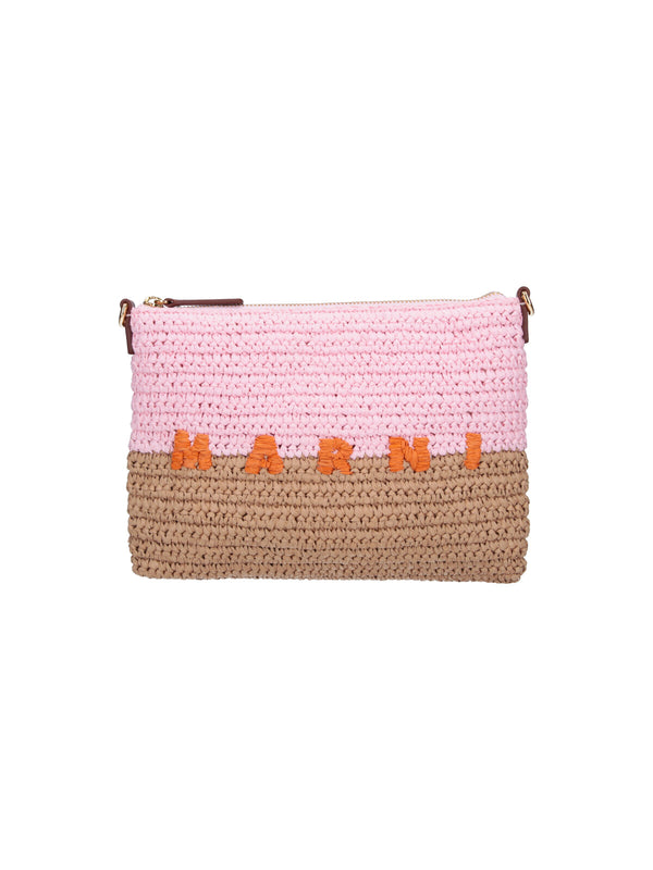 Marni 100% Paper clutch in pink
