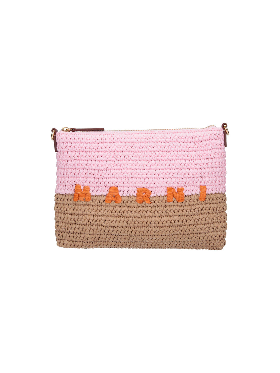 Marni 100% Paper clutch in pink