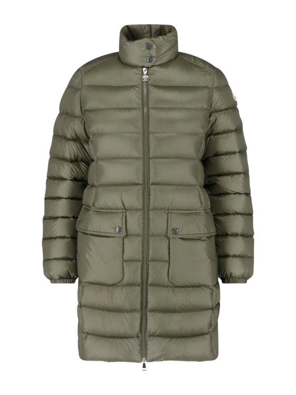 Moncler 100% polyester down jacket in green
