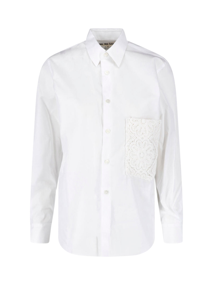 Comme des Garçons 100% Cotton shirt in white