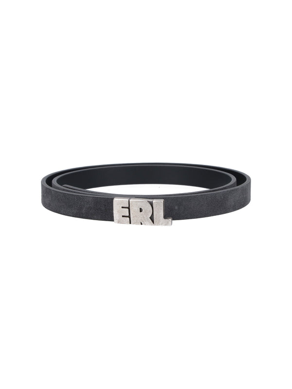 Erl 100% cow leather belt in gray