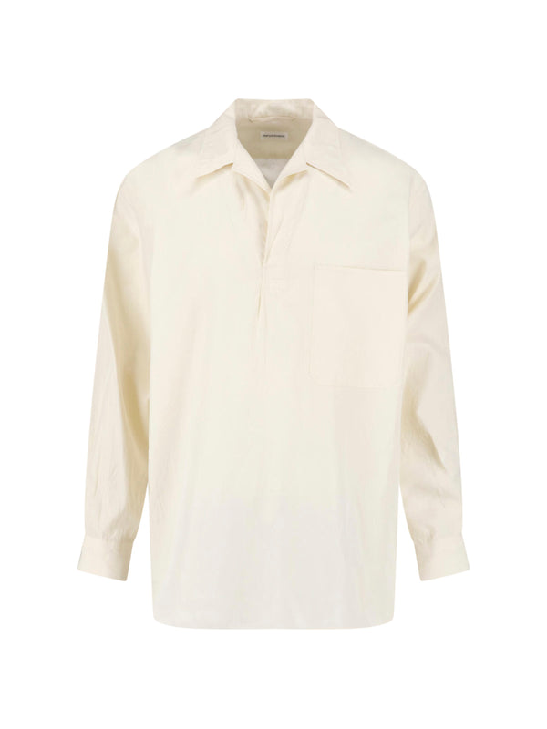Kaptain Sunshine 79% Cotton shirt in beige